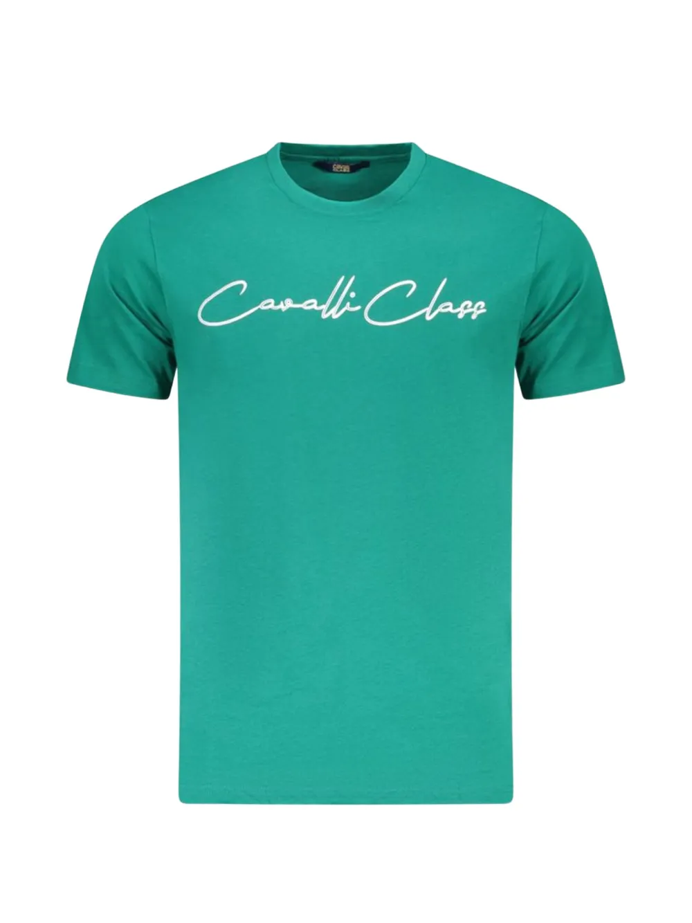 Cavalli Class logo-print cotton T-shirt - Verde