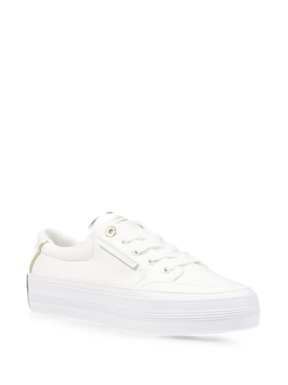 Tommy Hilfiger Essential sneakers met plateauzool Beige