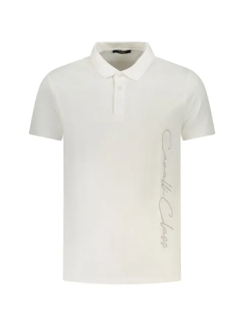 Cavalli Class logo-embroidered polo shirt