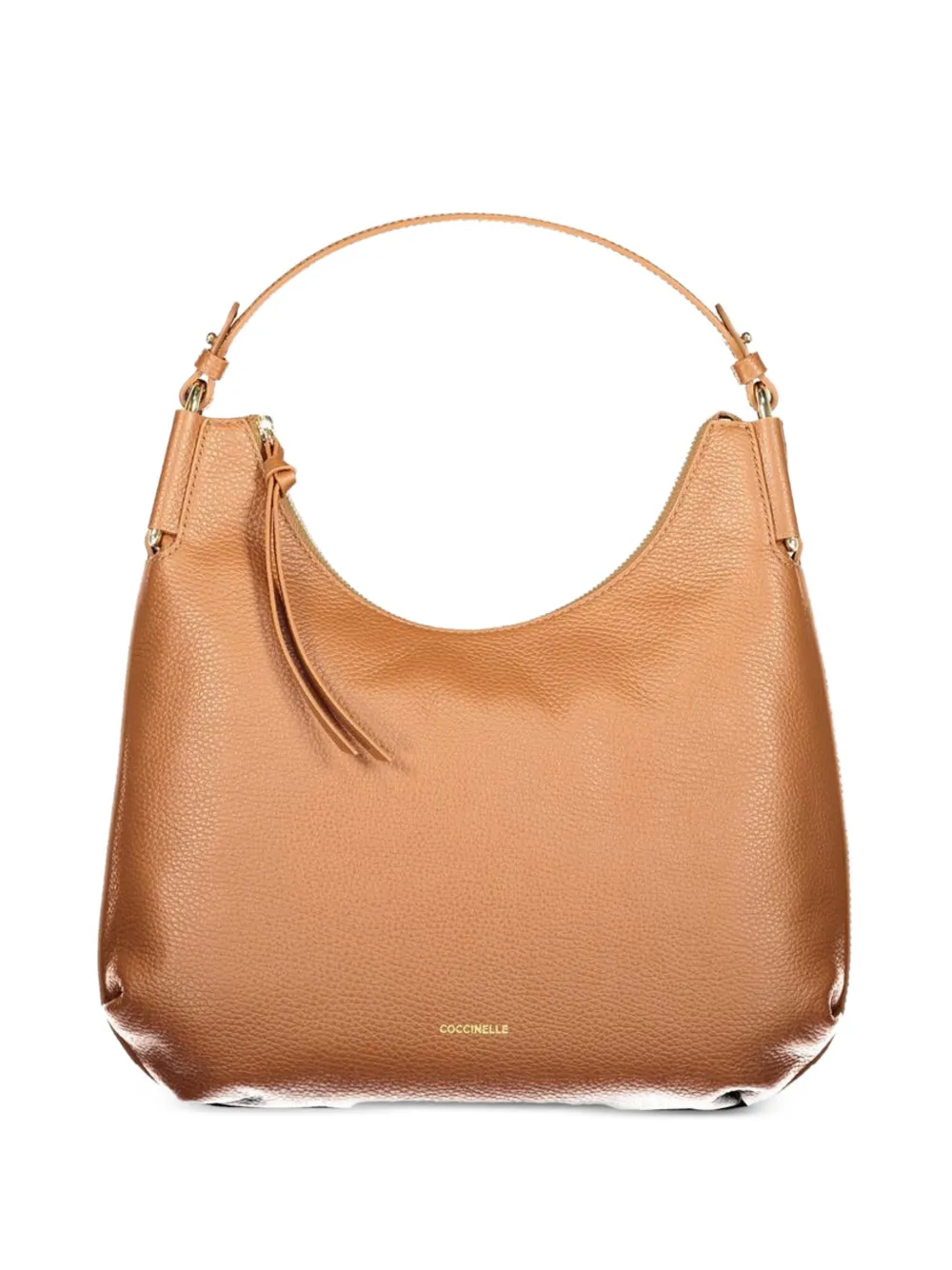 Coccinelle Rebekka grained shoulder bag - Toni neutri