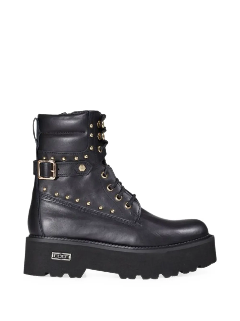 Cult stud-embellished lace-up boots - Noir Cult stud-embellished lace-up boots - Noir