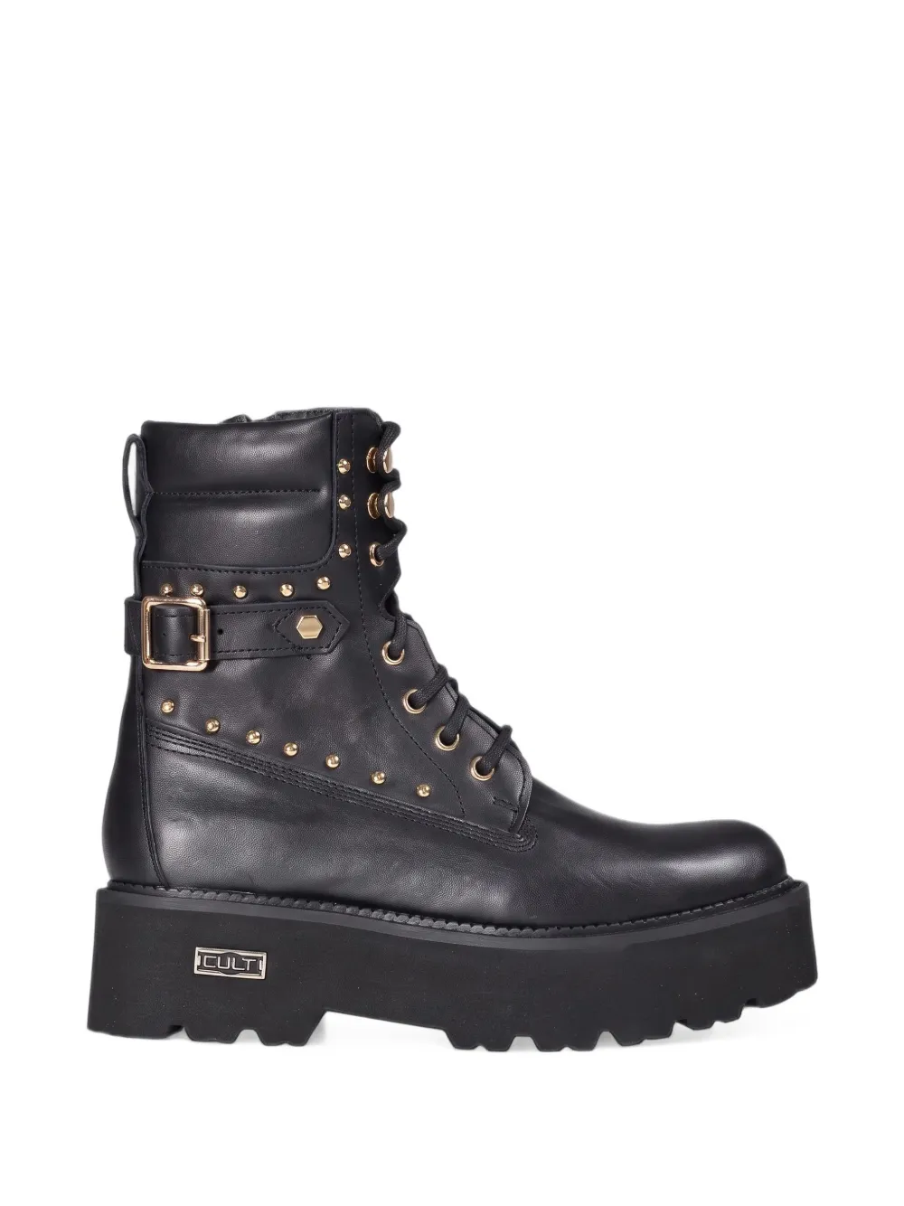 Cult stud-embellished lace-up boots - Nero