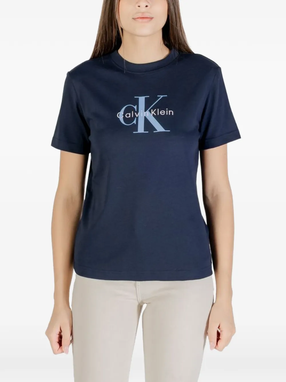 Calvin Klein Jeans logo-print T-shirt - Blu