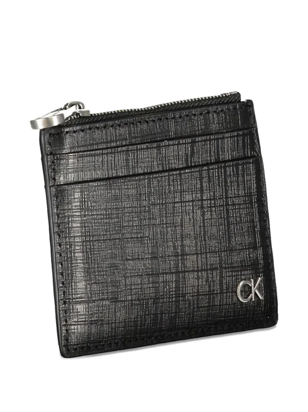 Calvin Klein Pasjeshouder met textuur Zwart