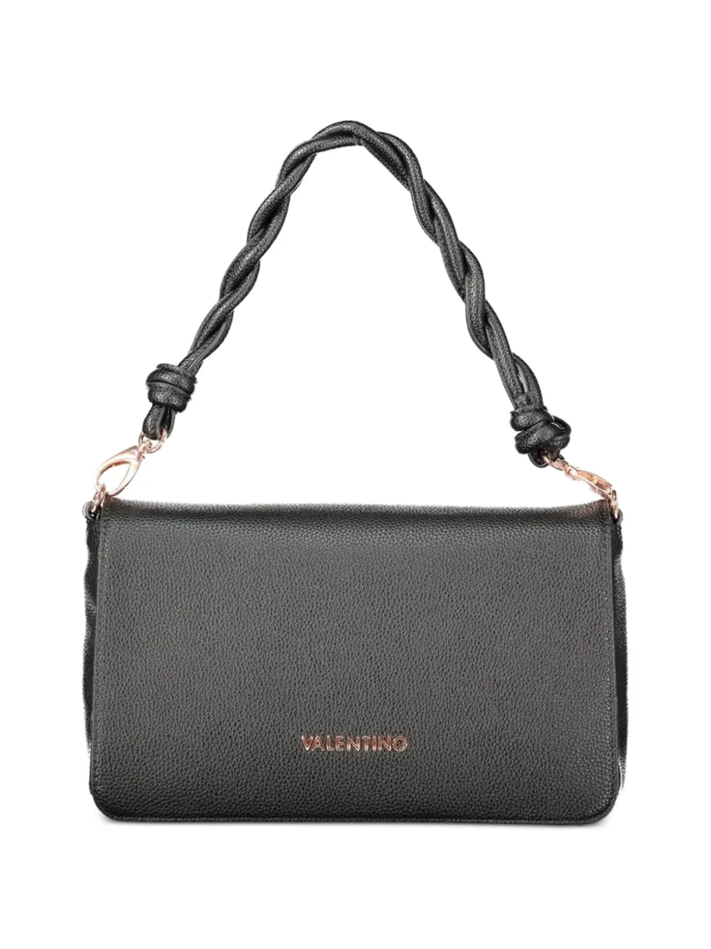 MARIO VALENTINO braided-handle pebbled tote bag