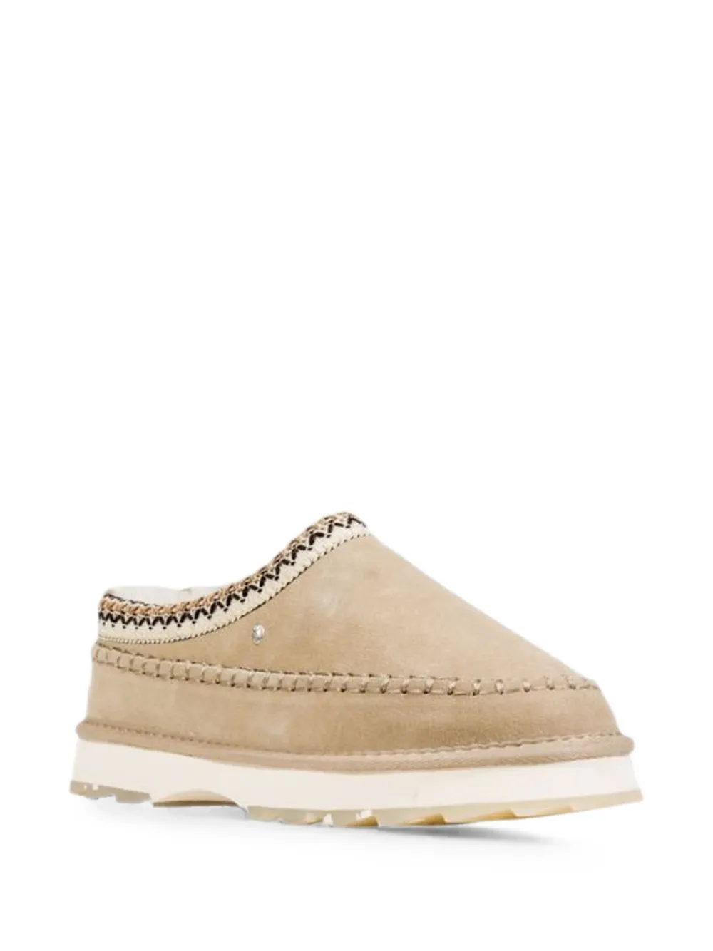 EMU AUSTRALIA Sharky Adventure Scuff slippers met stikselafwerking Beige