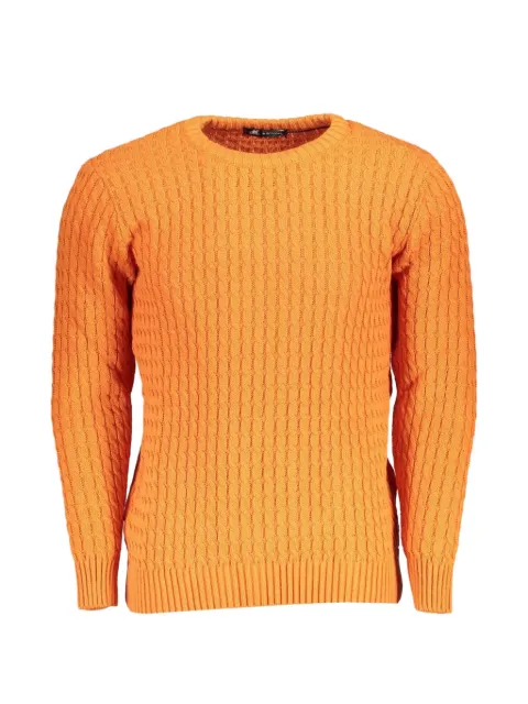 U.S. Grand cable-knit elbow-patch sweater
