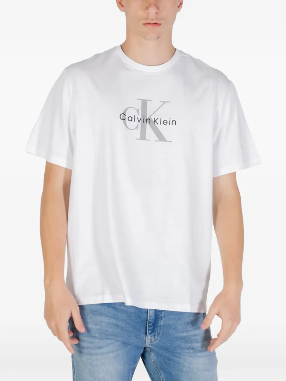 Calvin Klein Jeans logo-print T-shirt - Bianco