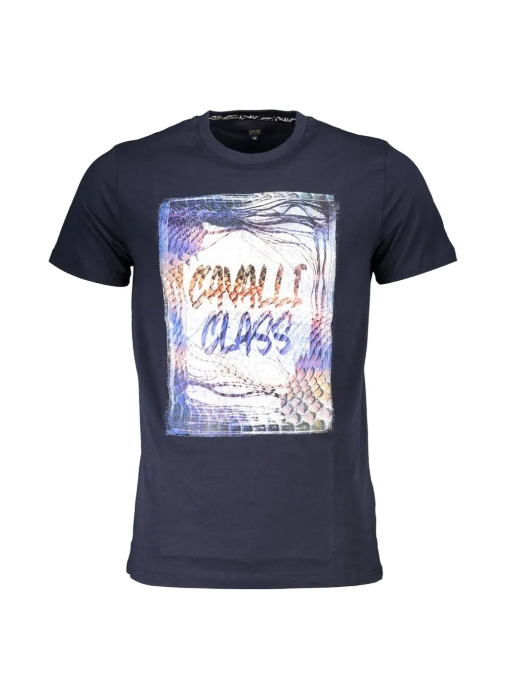 Cavalli Class graphic-print T-shirt - Blu