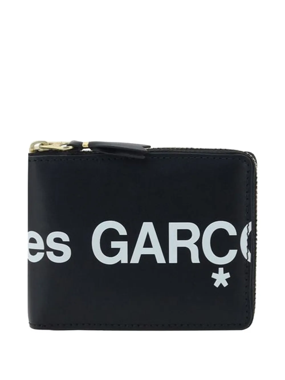 Comme Des Garçons logo-print zip-around wallet - Nero