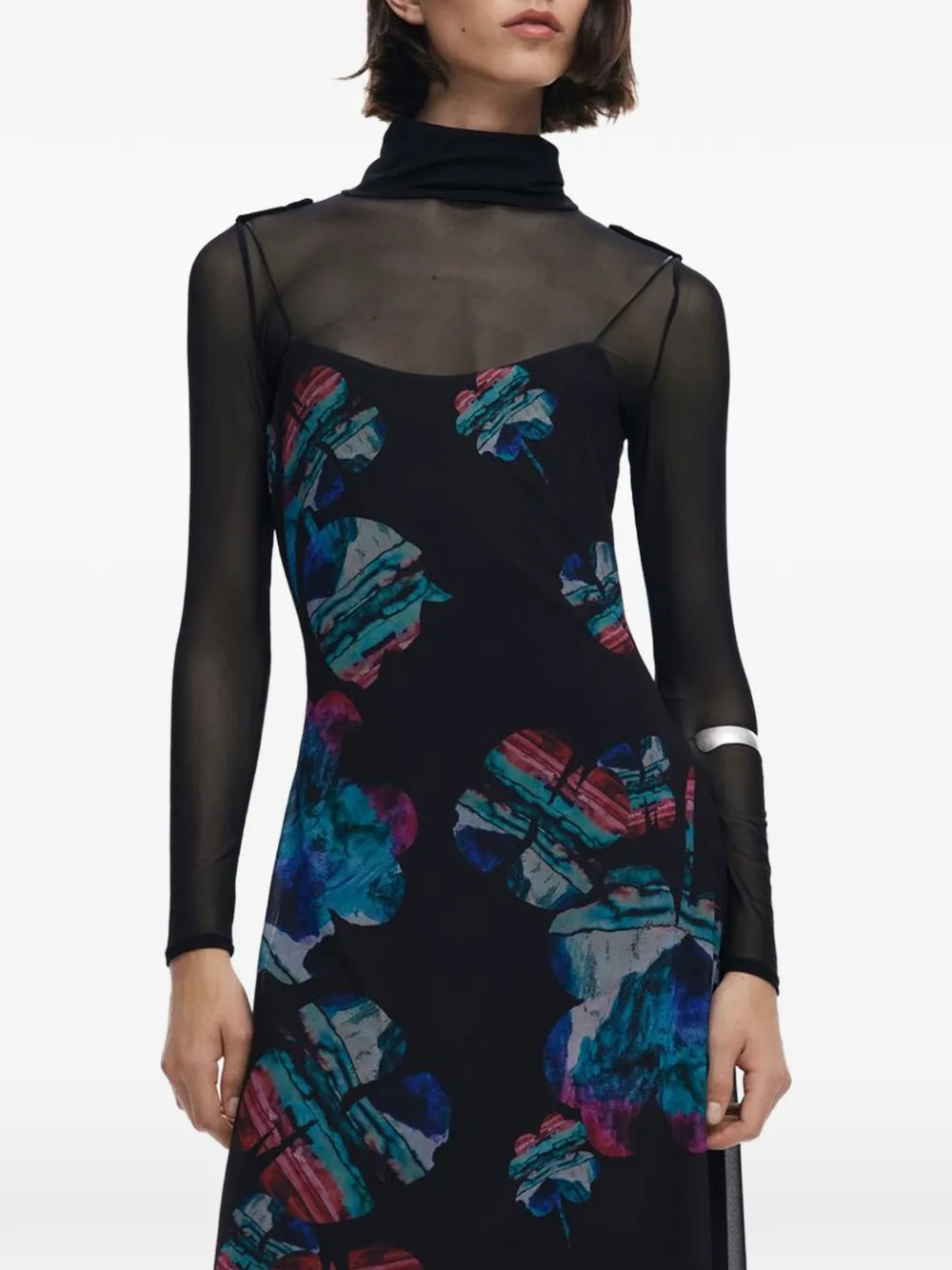 Desigual Black Polyester Women Dress - Nero