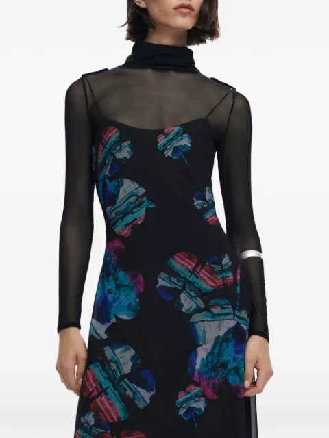 Desigual Black Polyester Women Dress