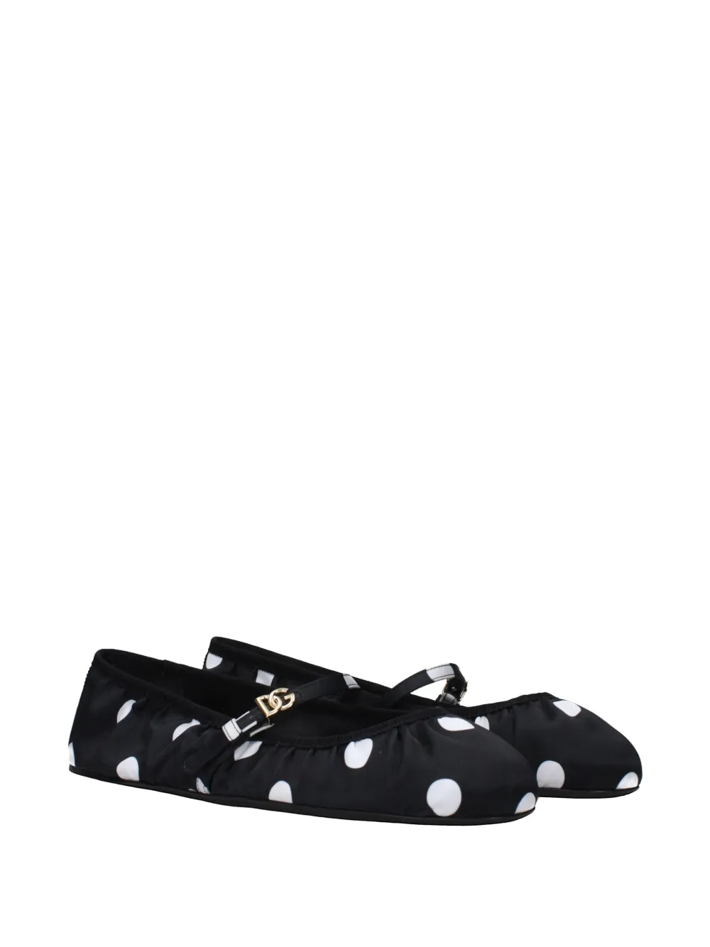 Dolce & Gabbana polka-dot ballet flats Zwart