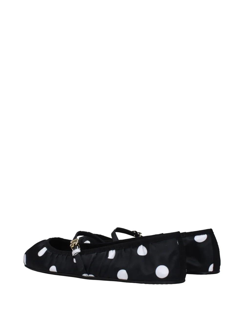 Dolce & Gabbana polka-dot ballet flats Zwart