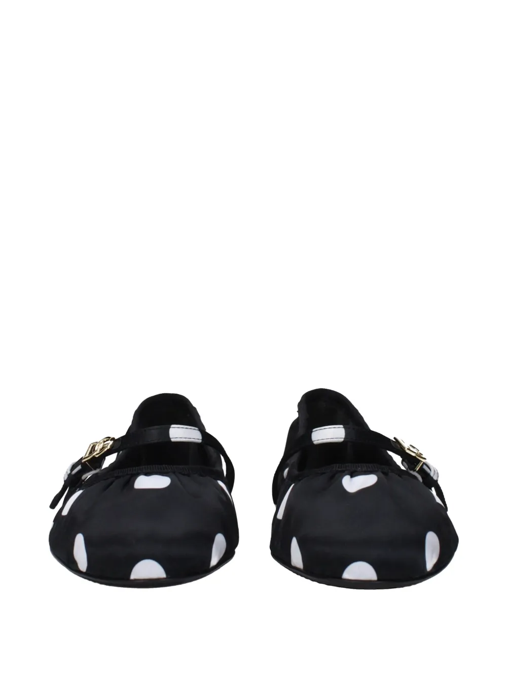 Dolce & Gabbana polka-dot ballet flats Zwart