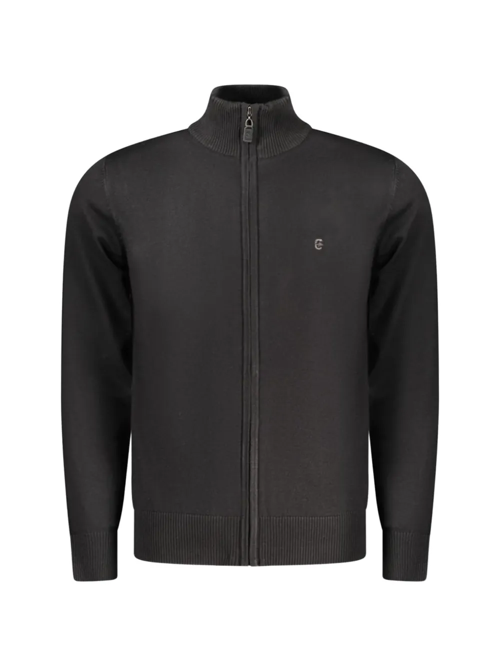 COVERI MOVING zip-up fine-knit cardigan - Grau