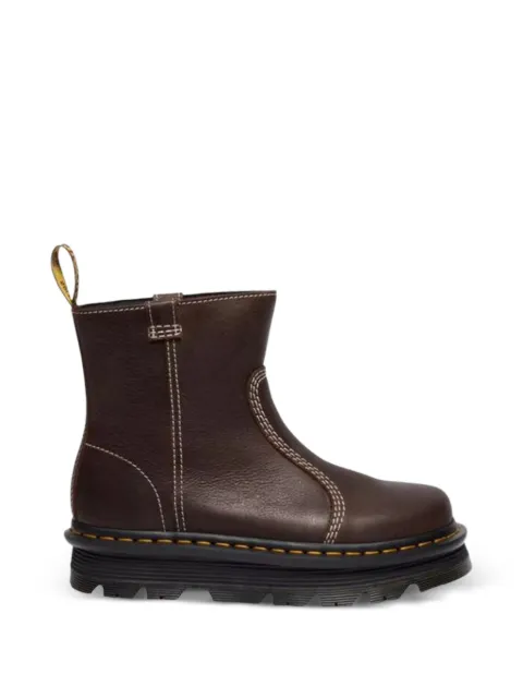 Dr. Martens Zebzag Rigger contrast-stitch leather ankle boots