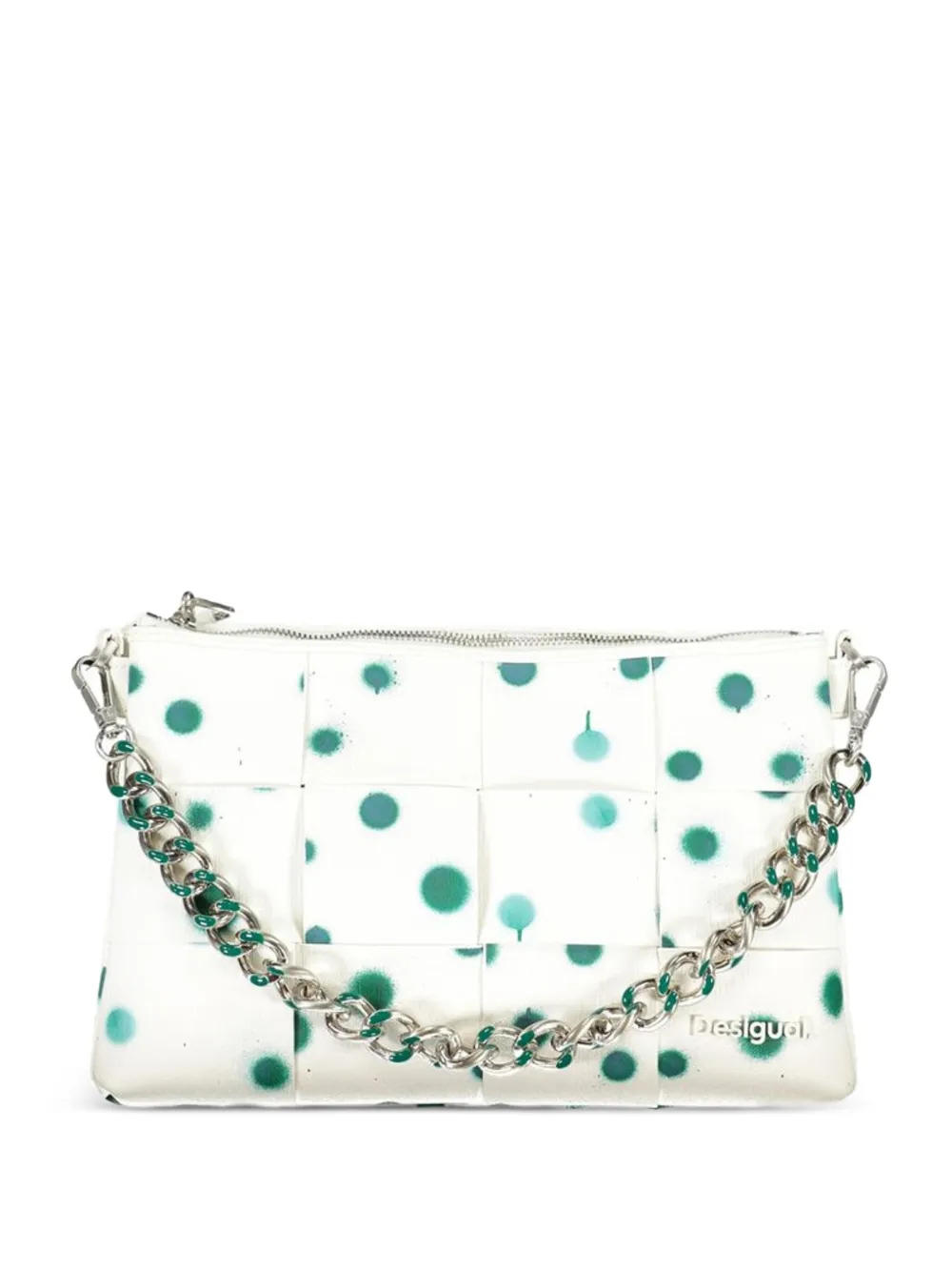 Desigual woven spray-paint shoulder bag