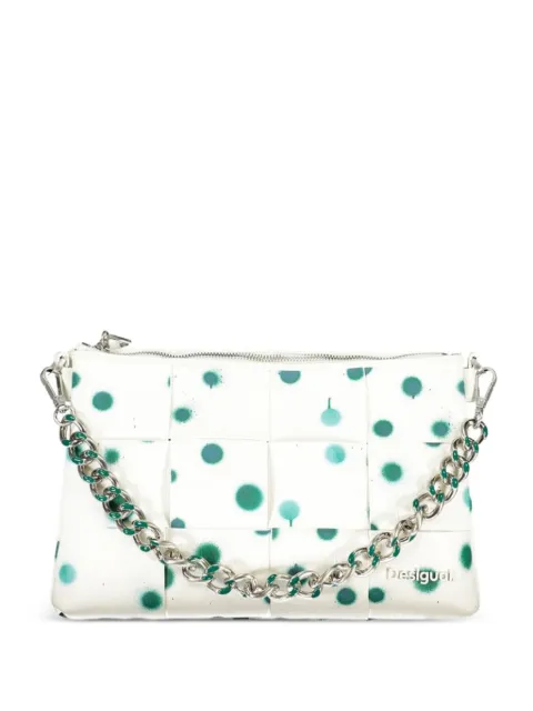 Desigual woven spray-paint shoulder bag