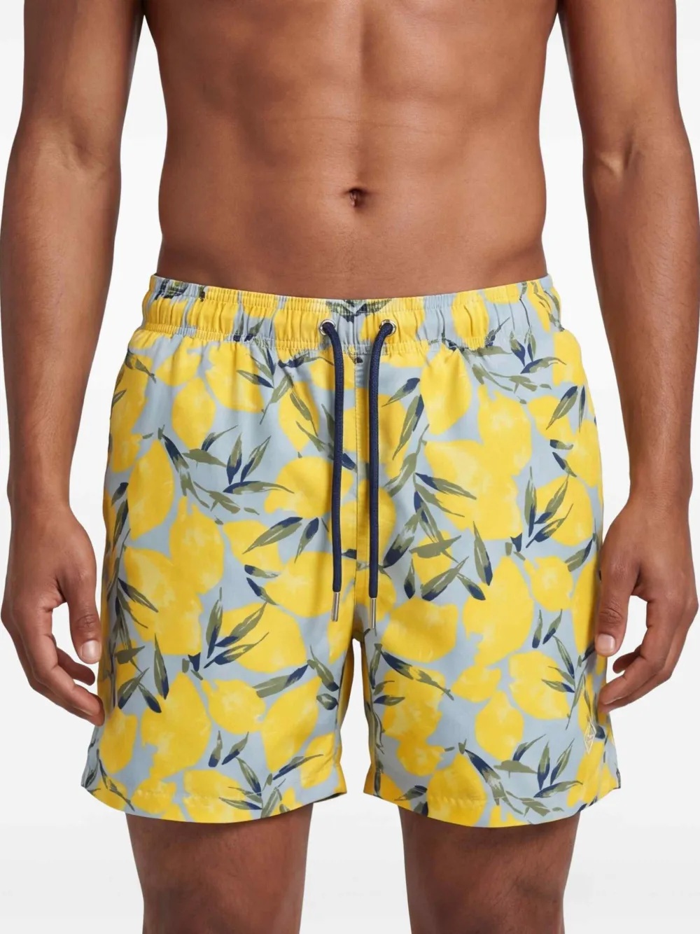 Gant Zwembroek met citroenprint Blauw