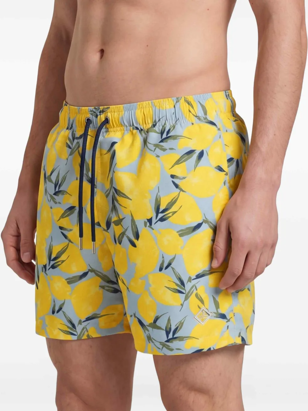 Gant Zwembroek met citroenprint Blauw