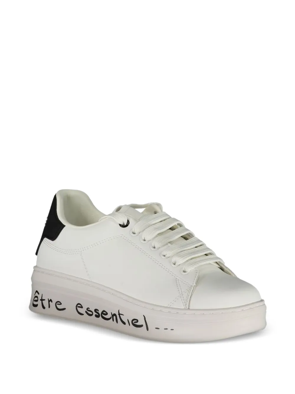 Gaelle lace-up platform sneakers Wit