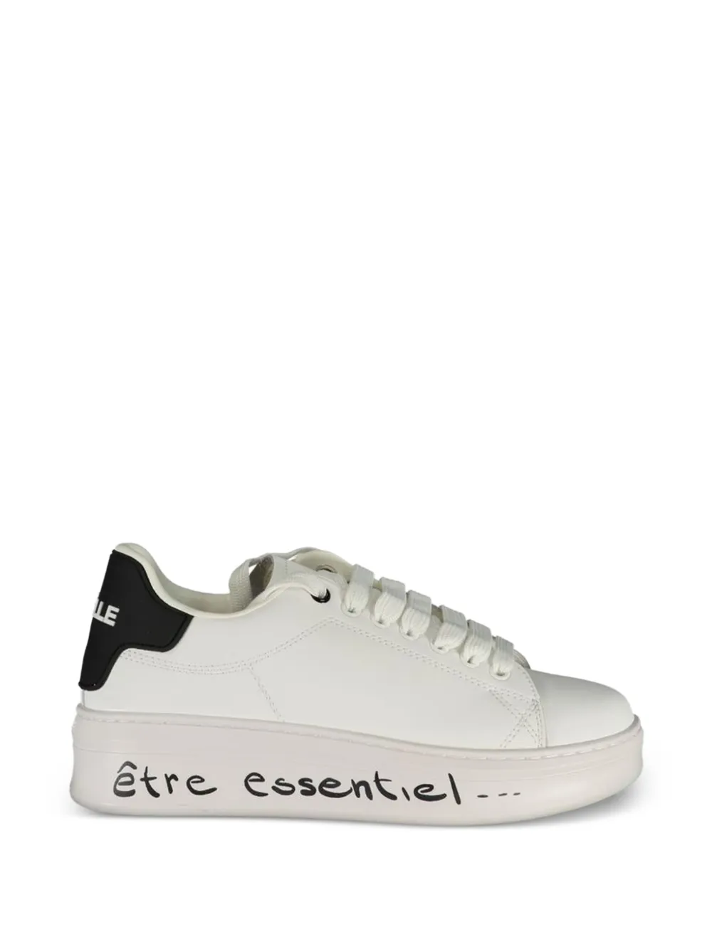 Gaelle lace-up platform sneakers - Bianco