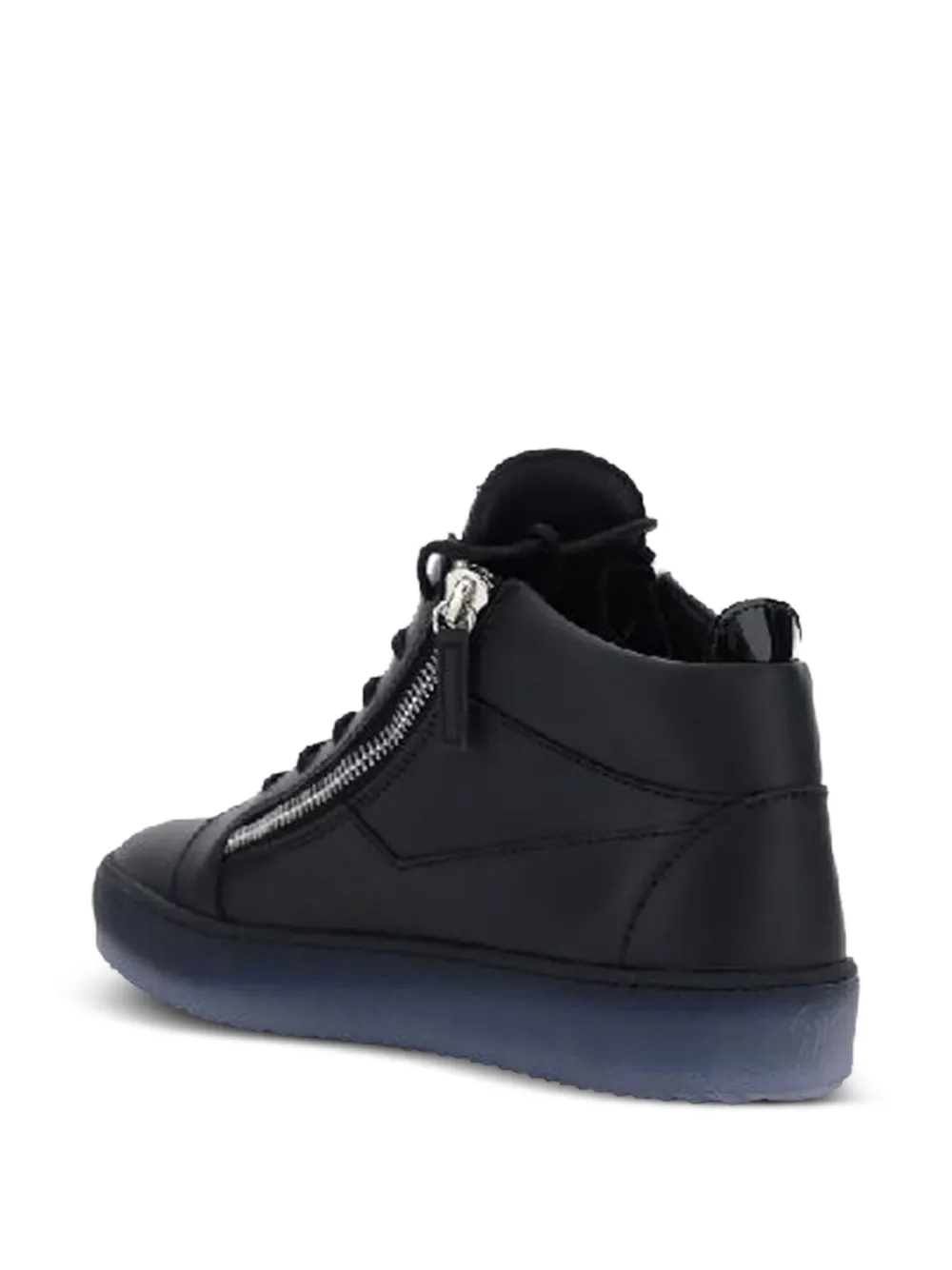 Giuseppe Zanotti side-zip high-top sneakers Zwart