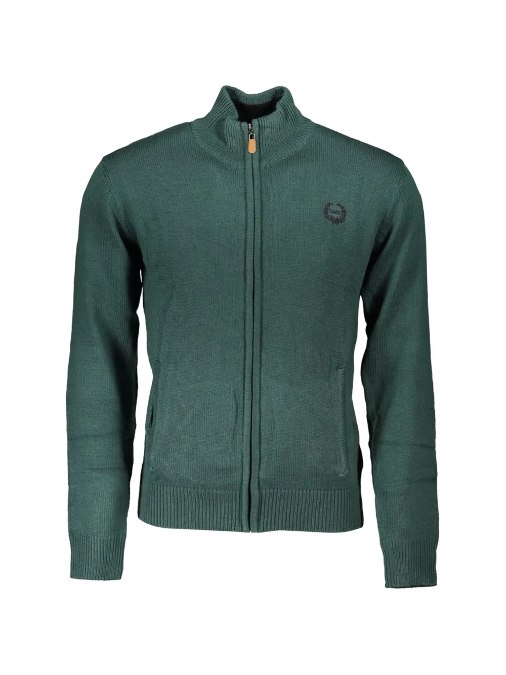 Gian Marco Venturi Vintage zip-up elbow-patch cardigan - Verde