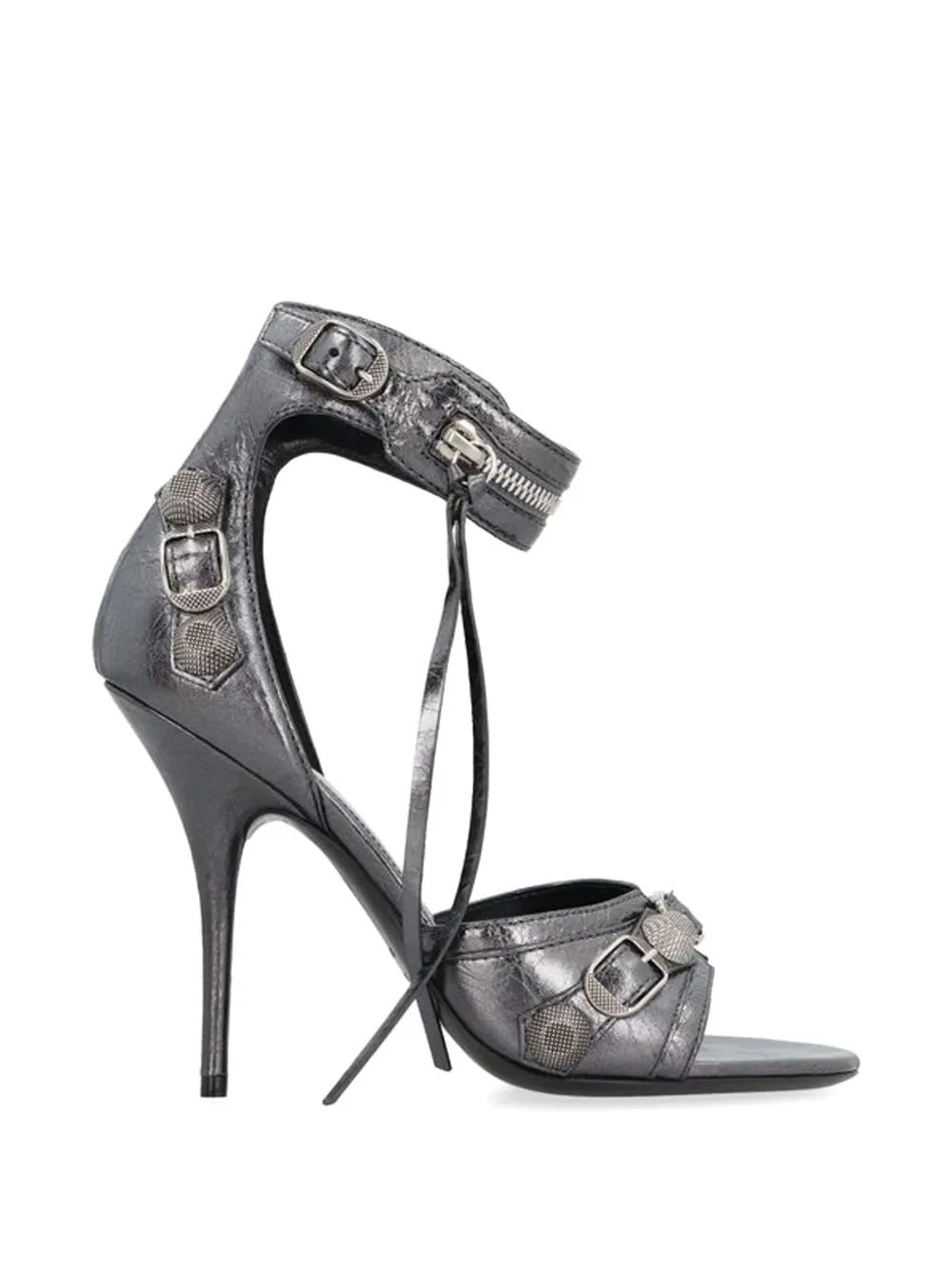 Balenciaga studded heeled sandals - Grigio