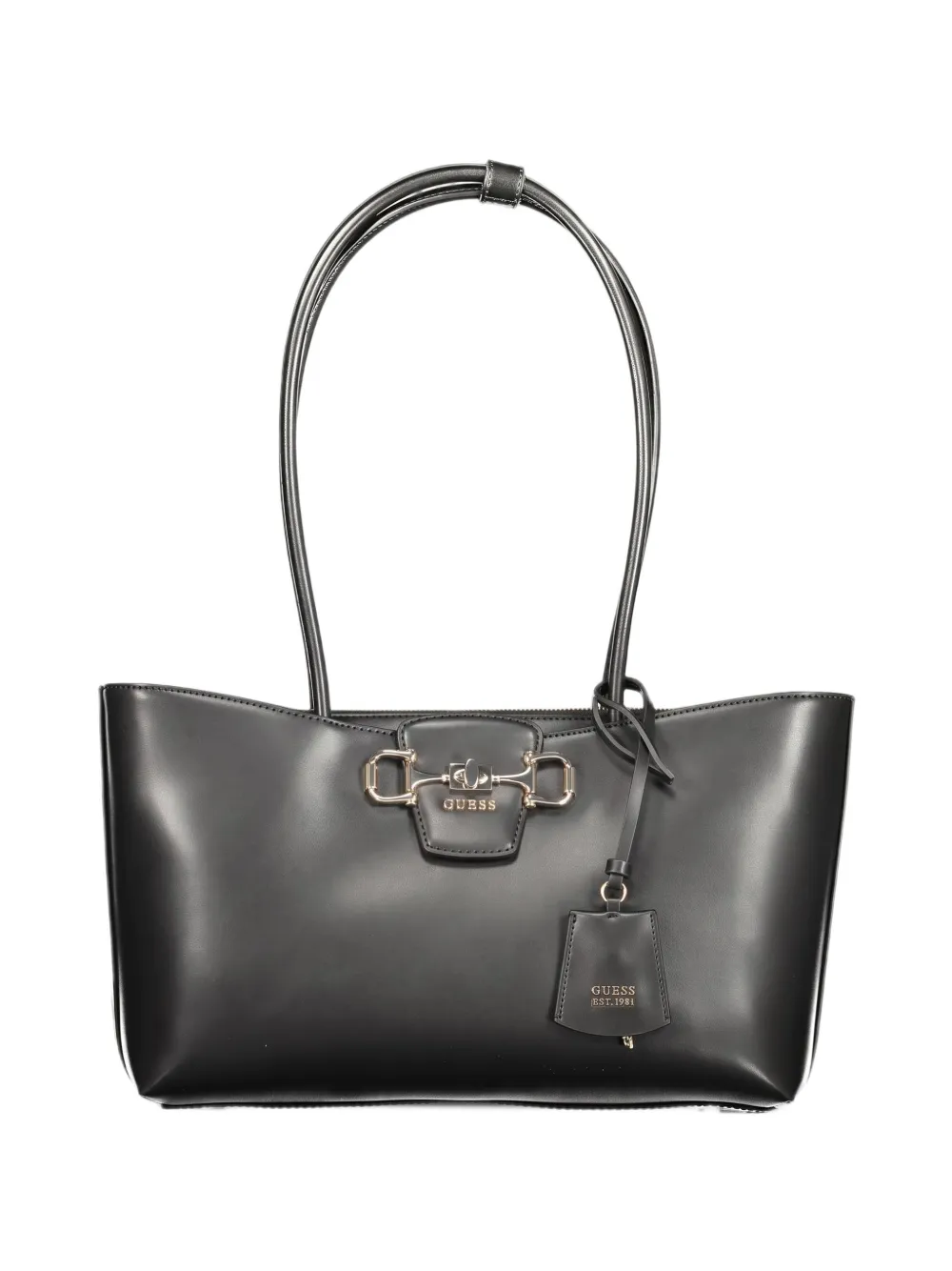 GUESS USA horsebit logo-plaque shoulder bag - Nero