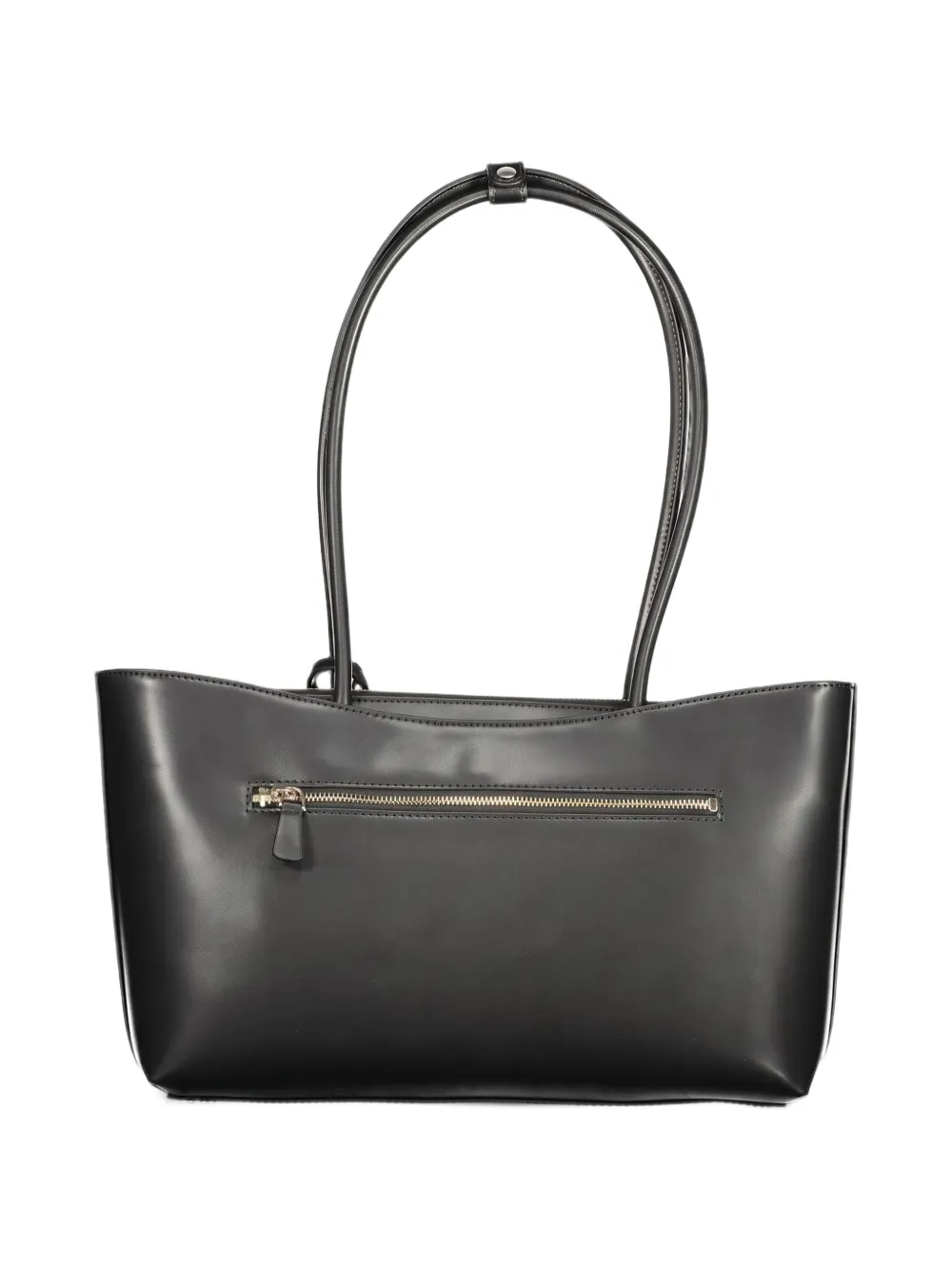 GUESS USA Horsebit schoudertas met logo-plakkaat Zwart