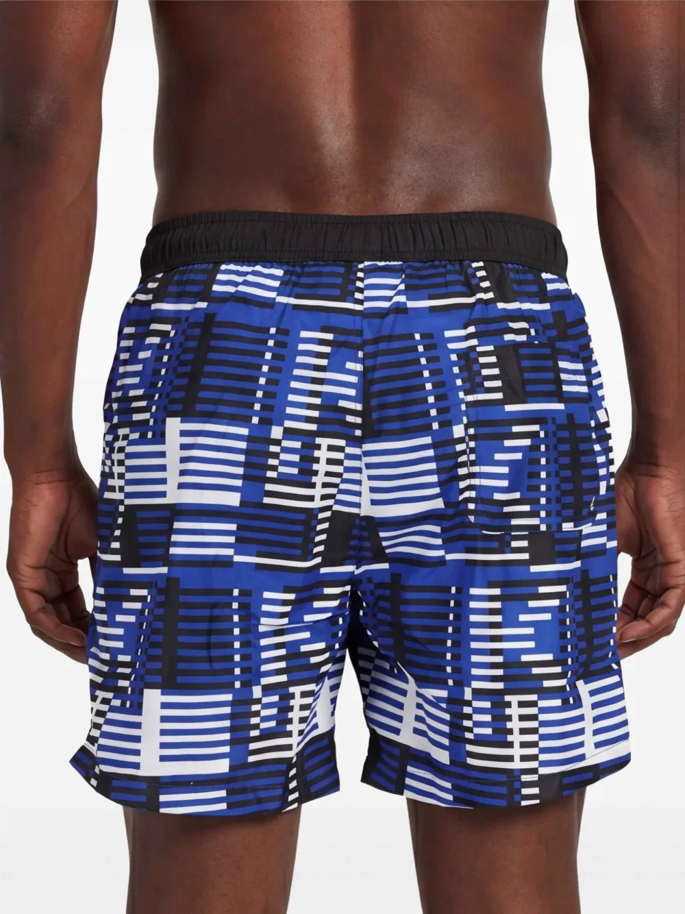 Karl Lagerfeld Zwembroek met geometrische print Blauw