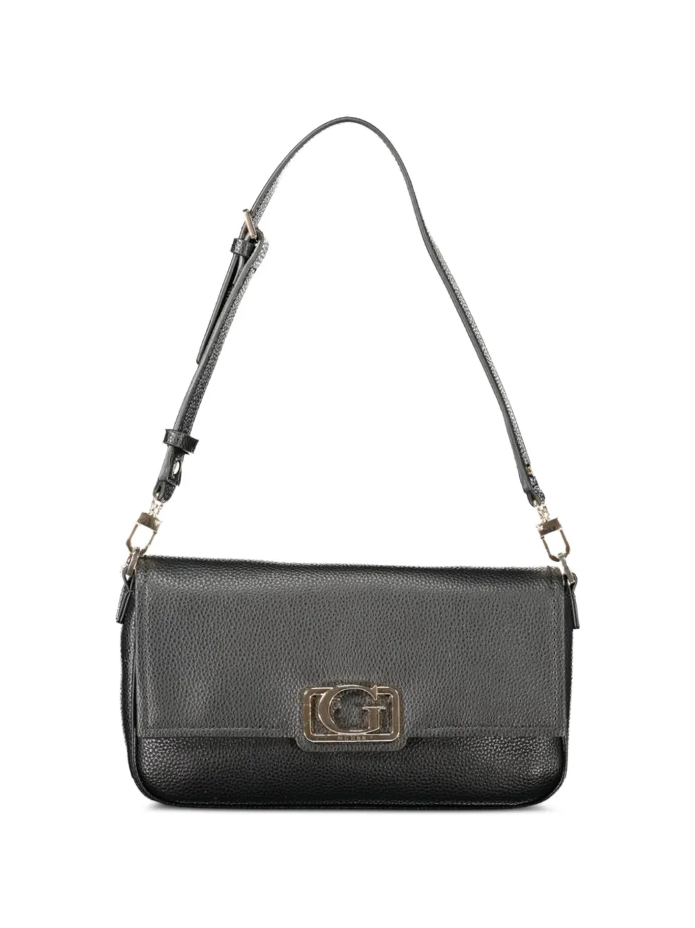 GUESS USA logo-plaque shoulder bag - Black