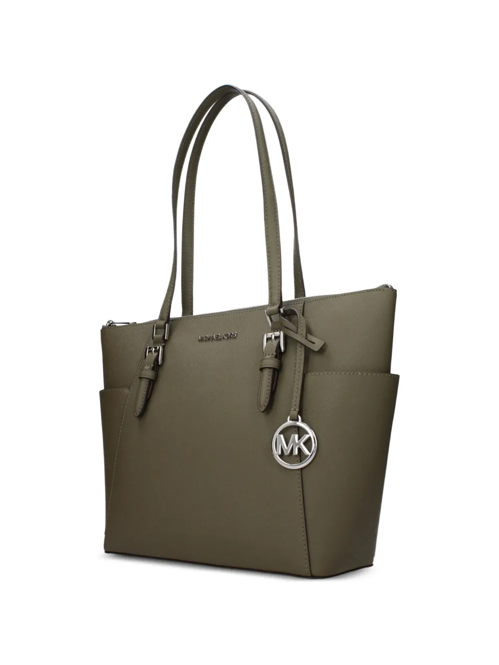 Michael Kors Schoudertas van saffiano leer met logoplakkaat Groen
