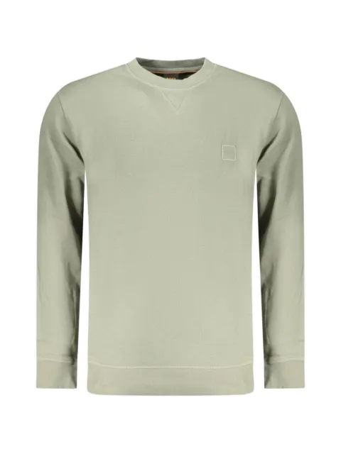 BOSS Westart logo-patch V-stitch sweater