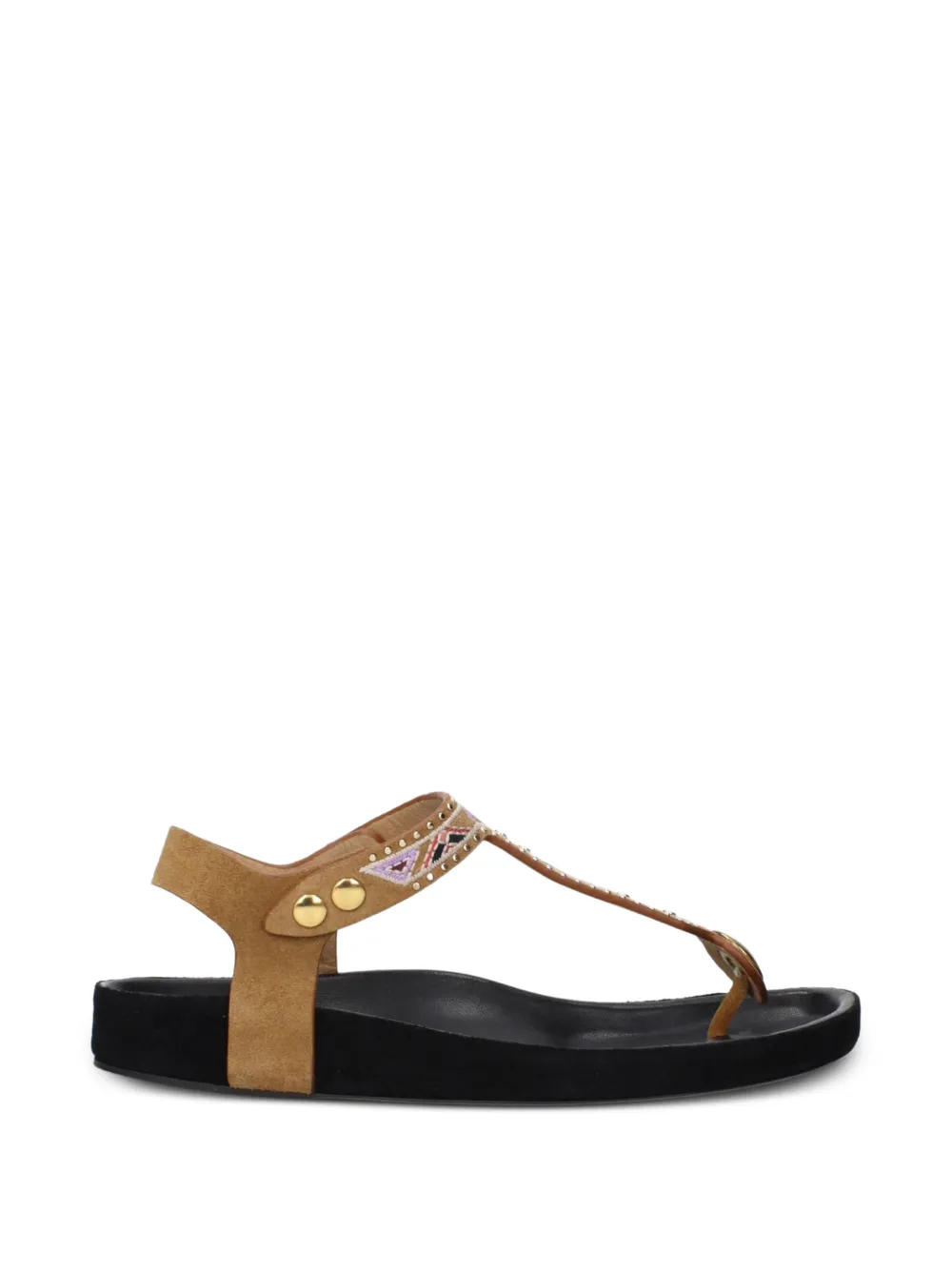 ISABEL MARANT suede flat sandals - Nude