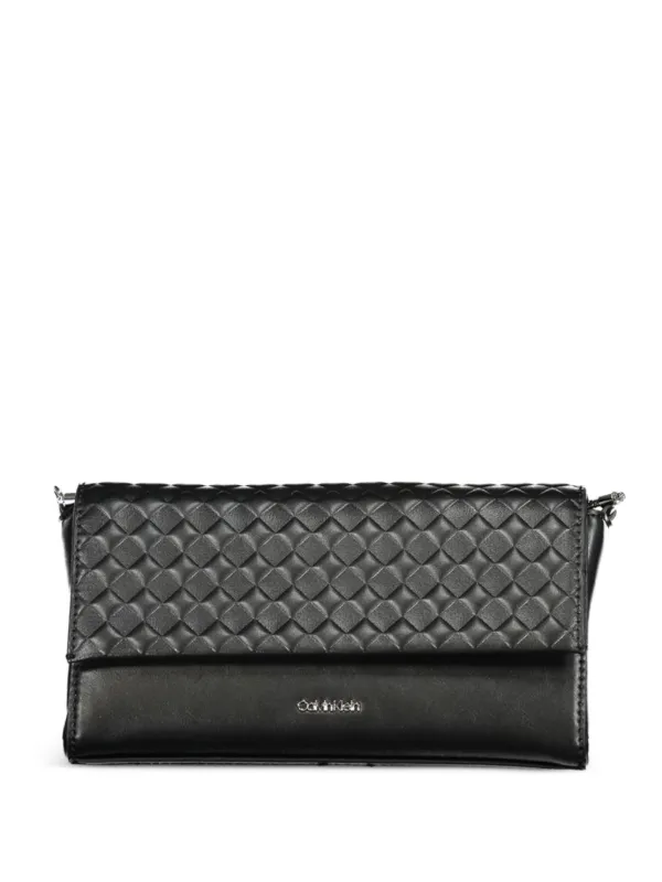 Calvin Klein Quilted Design Shoulder Bag in Black