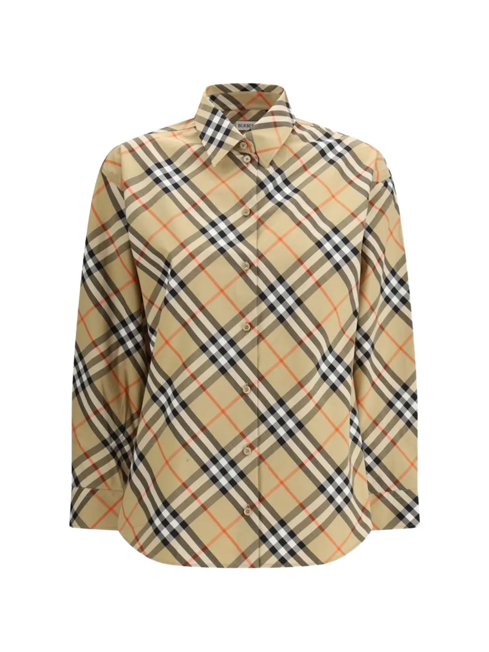 Burberry plaind-pattern shirt - Toni neutri