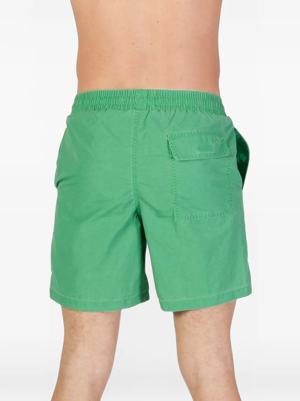 Lyle & Scott logo-embroidered nylon swim shorts Groen