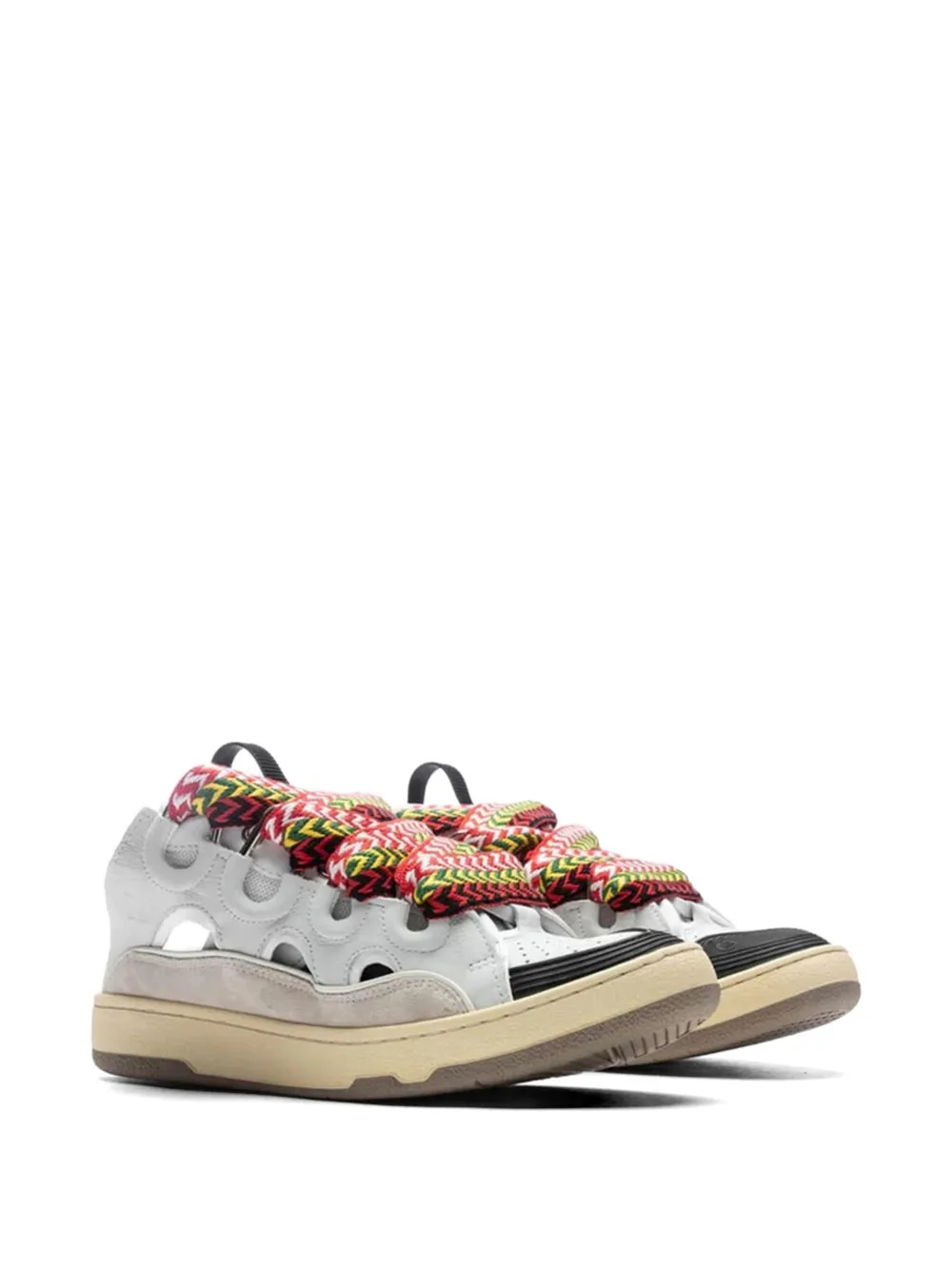 Lanvin leather slip-on sneakers Wit