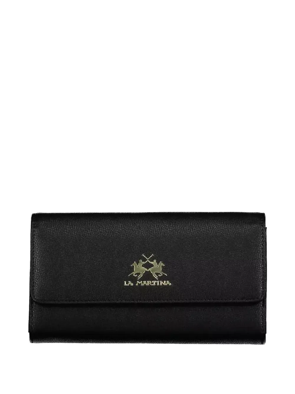 La Martina logo-plaque logo wallet - Nero