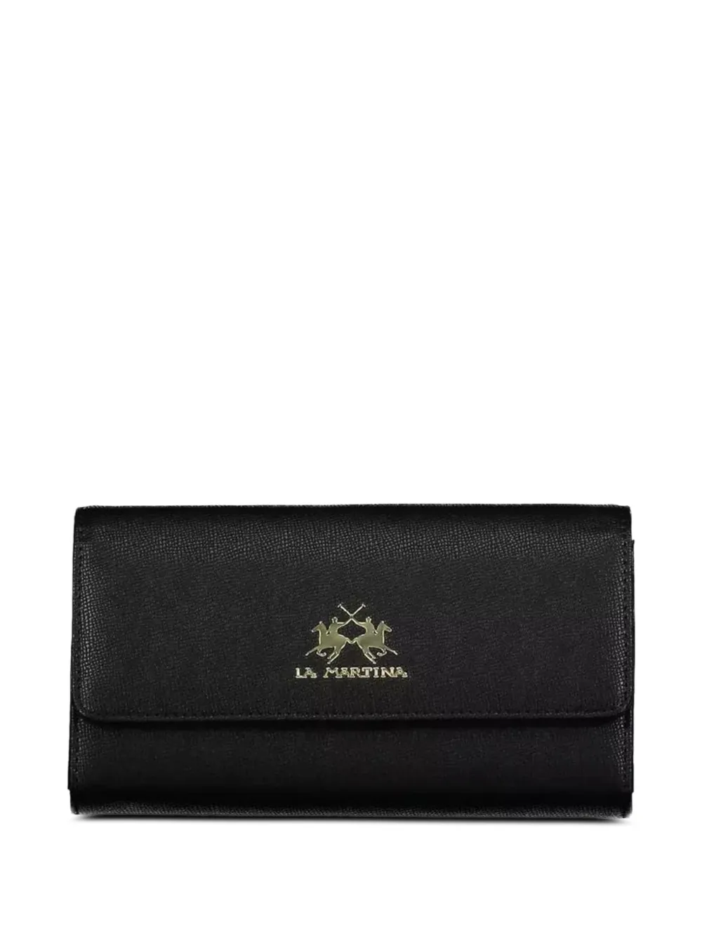 La Martina logo-plaque logo wallet - Nero