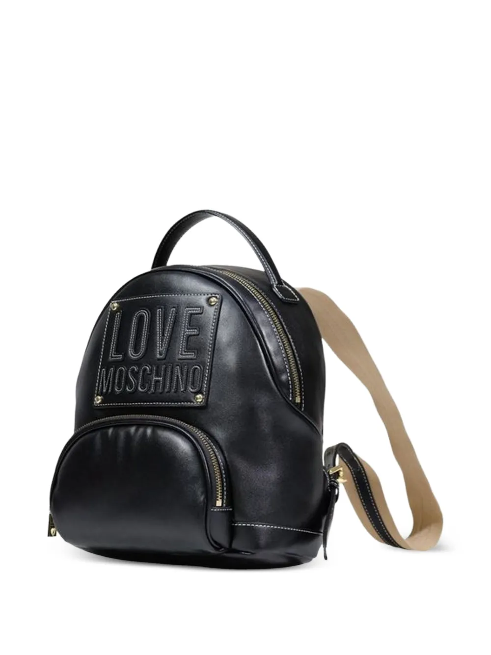 Love Moschino Rugzak met logopatch Zwart