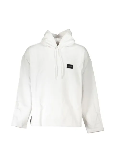 Calvin Klein logo-patch relaxed hoodie