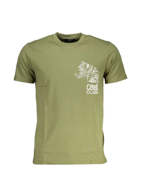 Cavalli Class tiger-print logo T-shirt