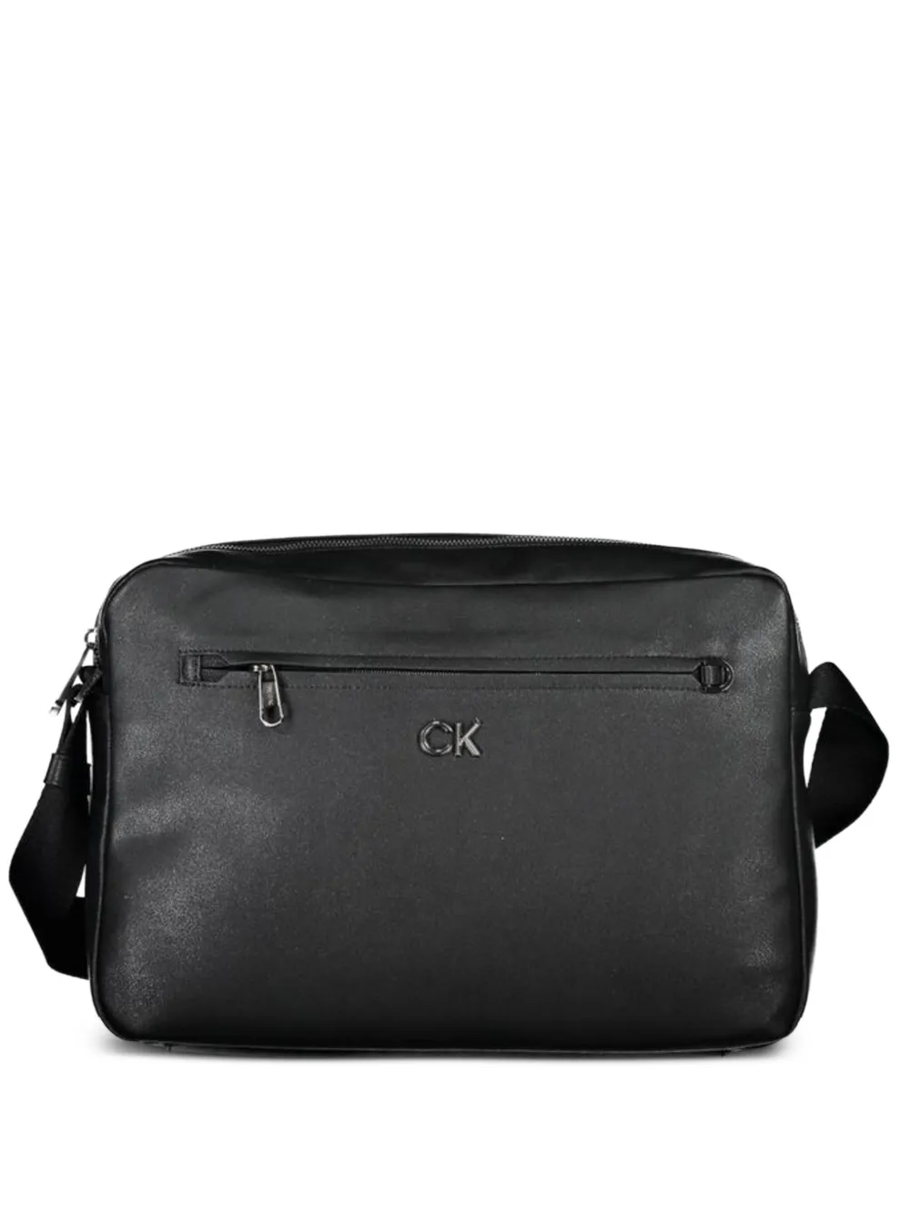 Calvin Klein logo-plaque shoulder bag - Schwarz