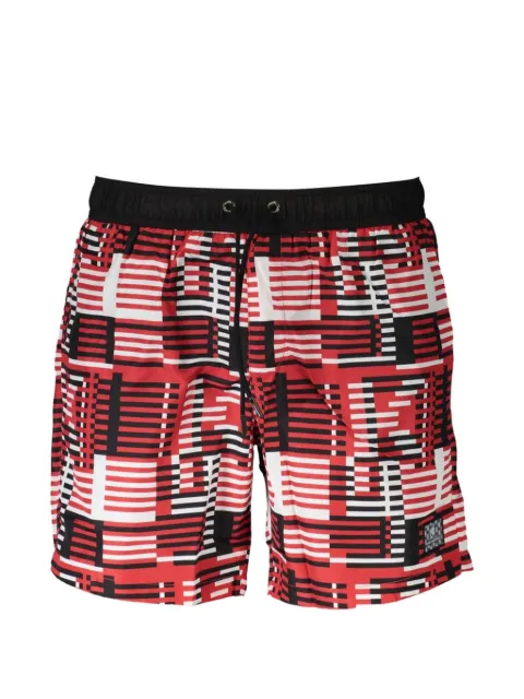 Karl Lagerfeld geometric-print swim shorts