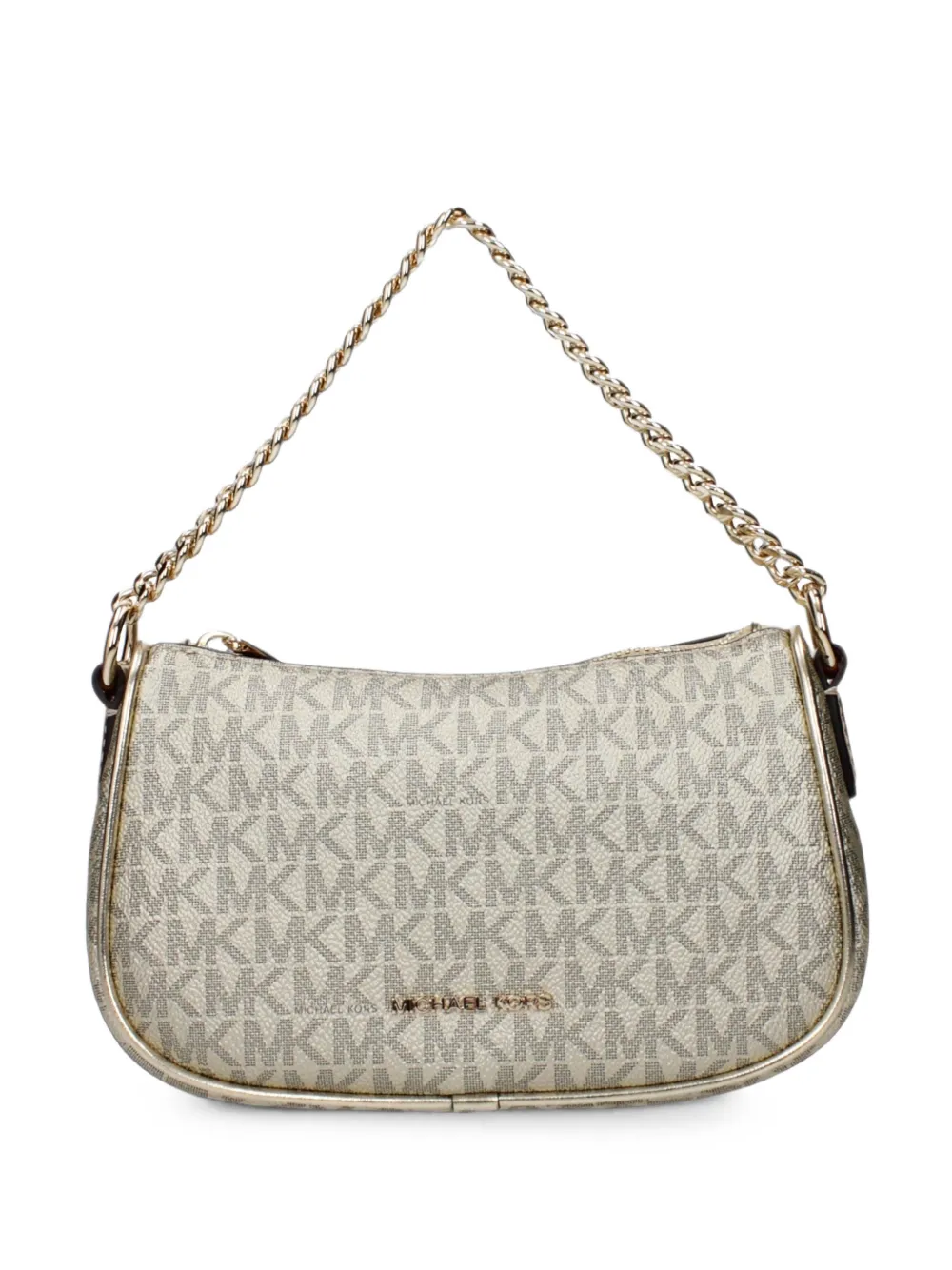 Michael Kors monogram-print metallic tote bag