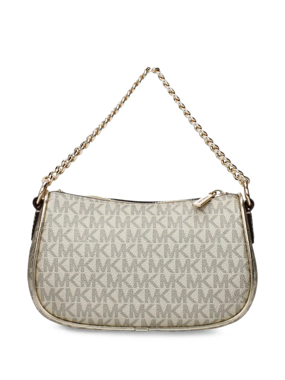 Michael Kors Metallic shopper met monogramprint Beige
